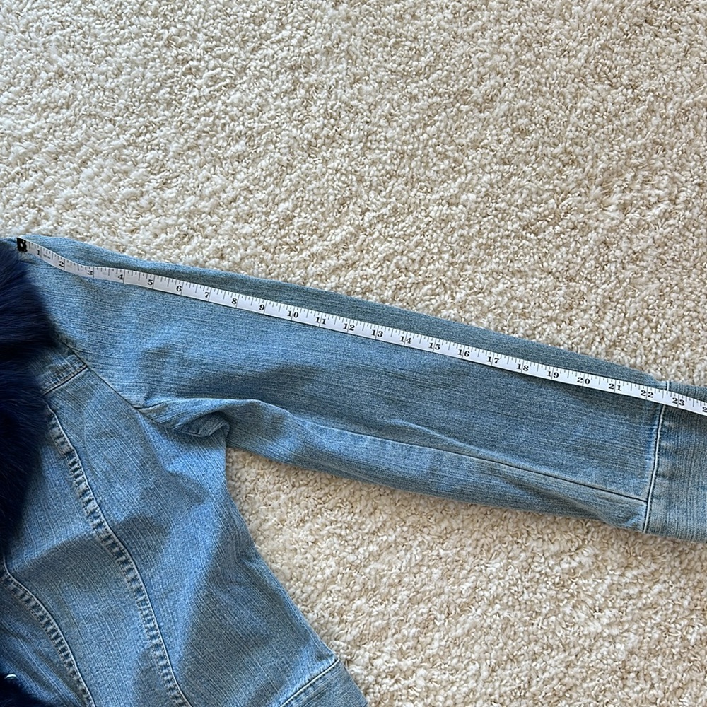 Doncaster denim jacket with removable fur collar - Picture 10 of 16